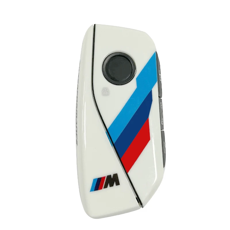 CS006057 Replacement Key Shell For BMW 1 3 5 6 7 Series X1 X3 X5 Series M Series Z4 Special Racing White Transplanted Card Case