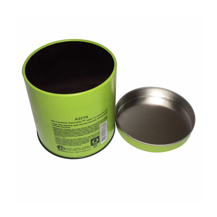 Salable Round Metal Tins Containers Custom Printed Refillable Cosmetic Cream Jar Moisturizing Cream Tin Box