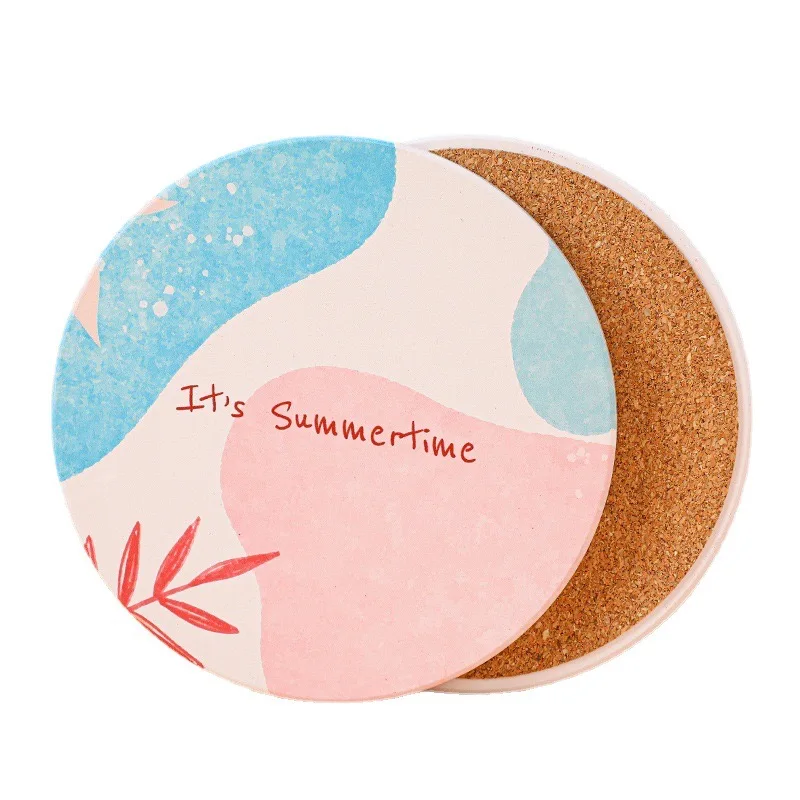 Custom Printed Logo Design Disposable Round Coffee Paper Beer Glass Coasters