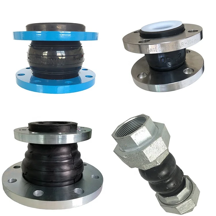 PN16 EPDM труба из неопрена поглощающие вибрацию фланцевые гибкие односферические резиновые компенсационные
