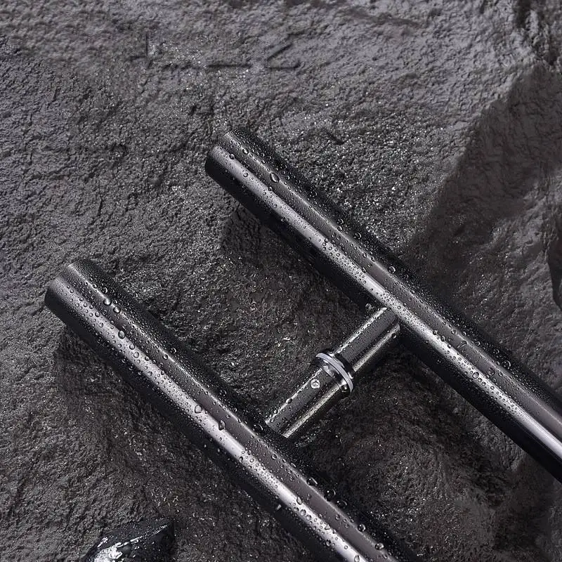 Round Tube Door Pull Solid Heavy-Duty Commercial Grade 304 Glass Stainless Steel Push Pull Door Handle for Main Door