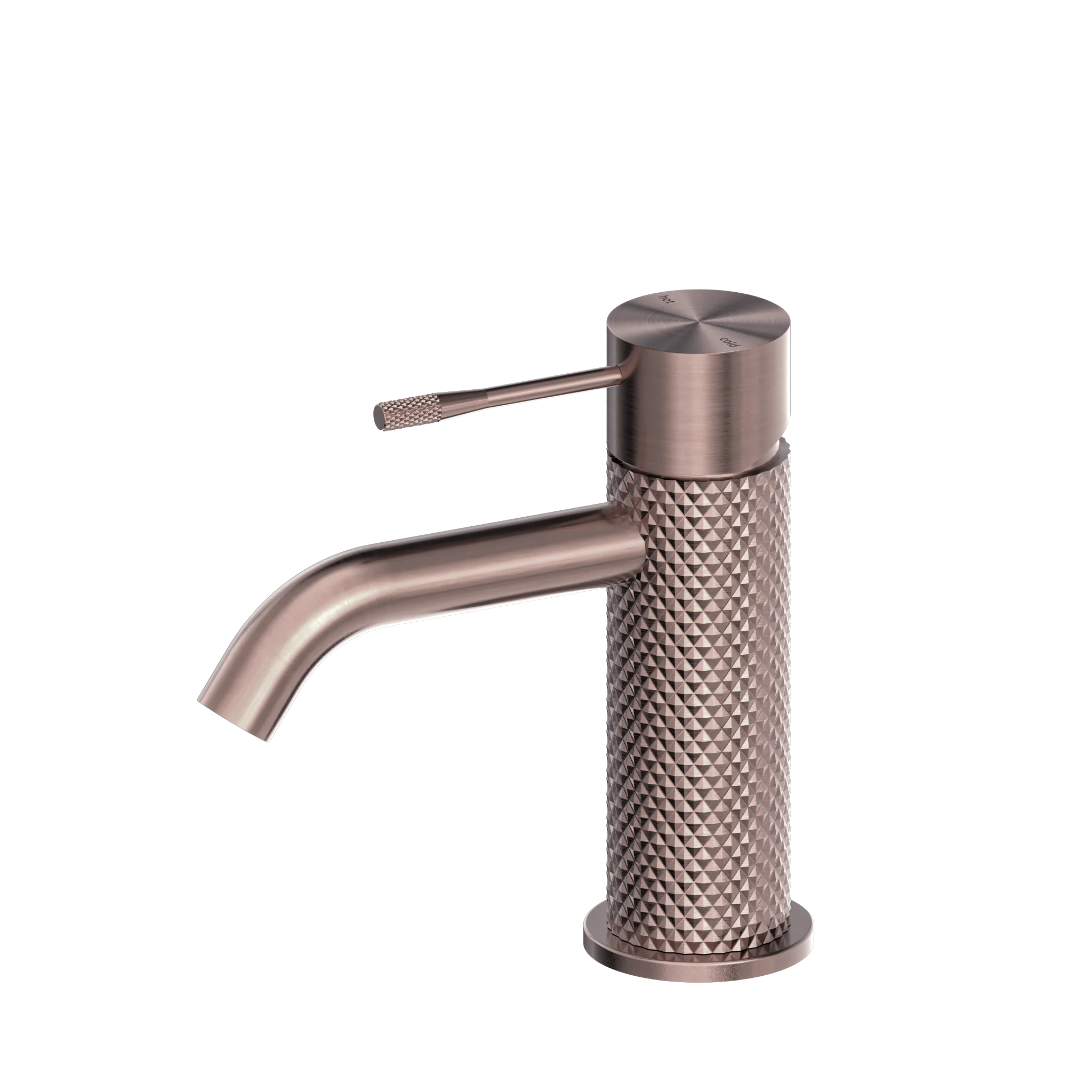 Hot Sale Innovative Knurling Process Bathroom Basin Faucet All Copper PVD Electroplating Process Basin Tap Grifo De Lavabo Brass