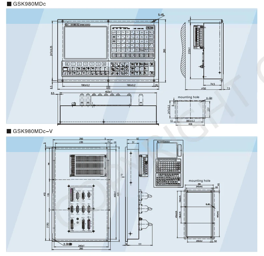 GSK 980MDC 5 axis GSK CNC controller for retrofitting Milling machine High performance