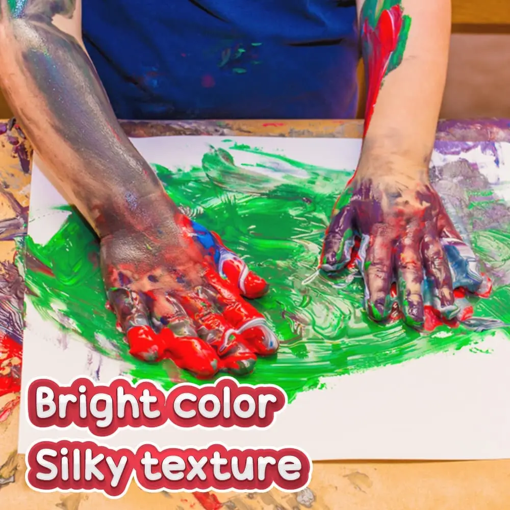 500ML Non-Toxic Washable Finger Paint  For Toddlers and Kids