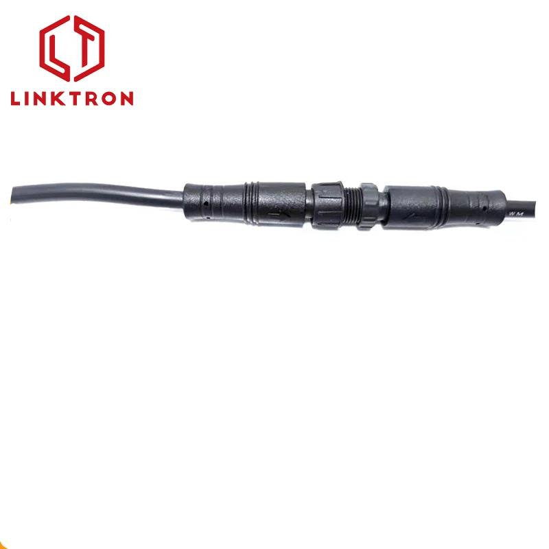 PVC M10 male female waterproof connector IP67 plug 2pin LED lighting outdoor Waterproof M10 Cable Wire Connector