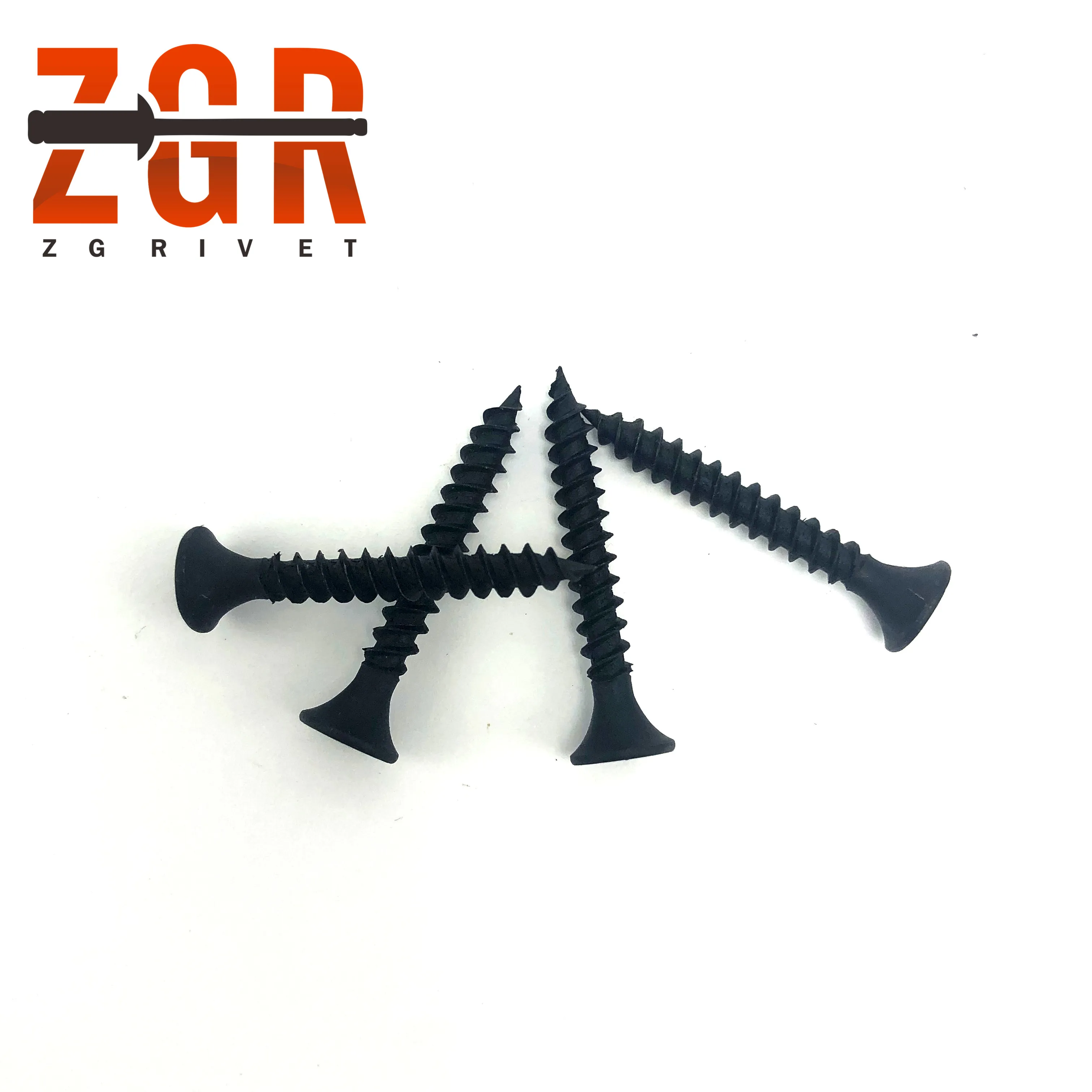 Грубая или тонкая резьба, черно-серая фосфатная гайка для гипсокартона от производителя Tianjin