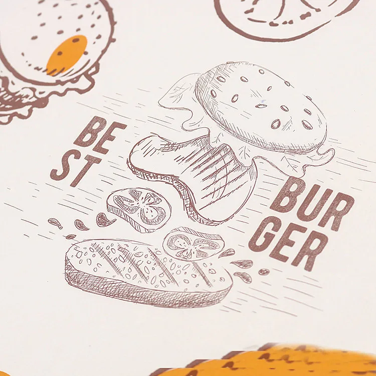 Custom logo table mat of paper