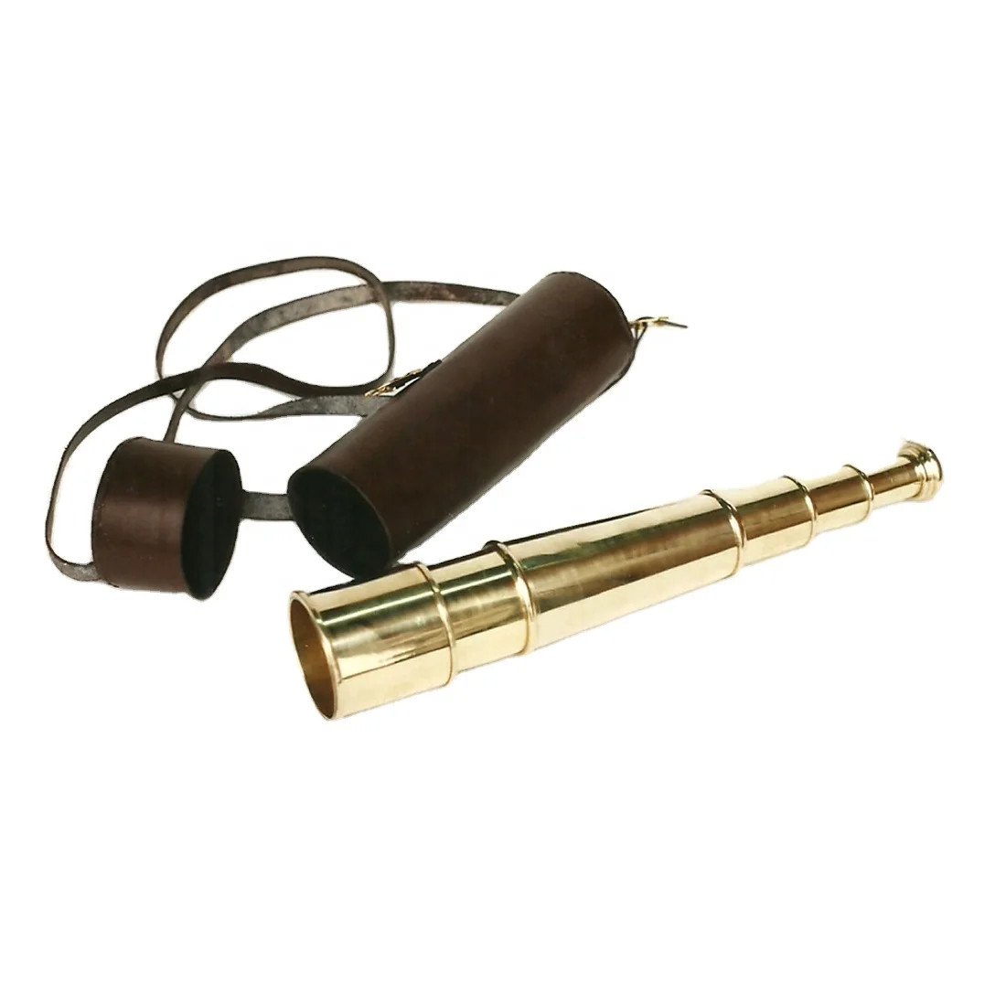 Best Selling Full Brass Nautical Telescope With Leather Box Premium Quality Product Vintage Nautical Telescope