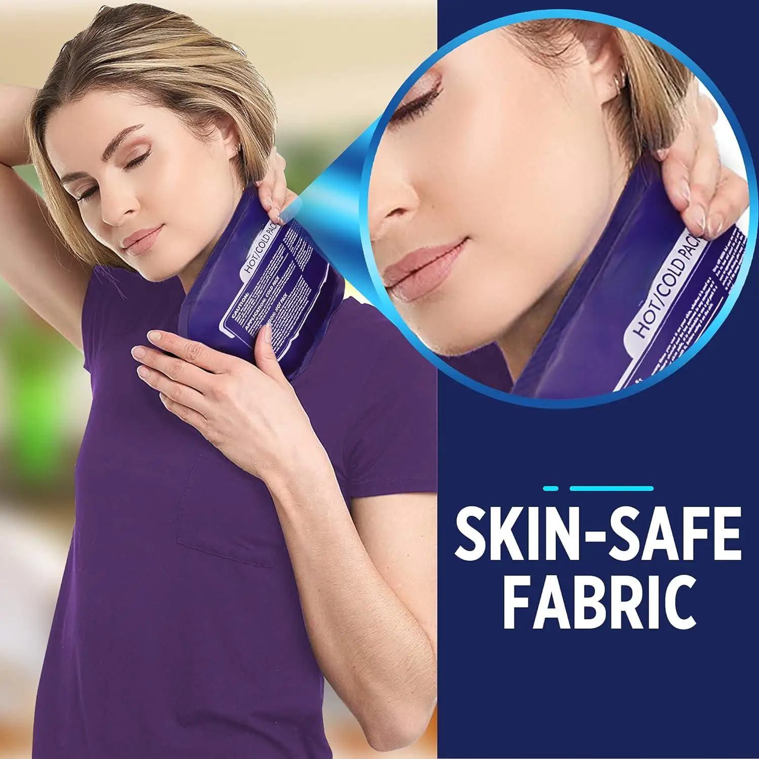 2 Reusable Hot and Cold Ice Packs for Injuries Body Inflammation Adjustable & Flexible for Knees, Back, Shoulders, Arms and Legs