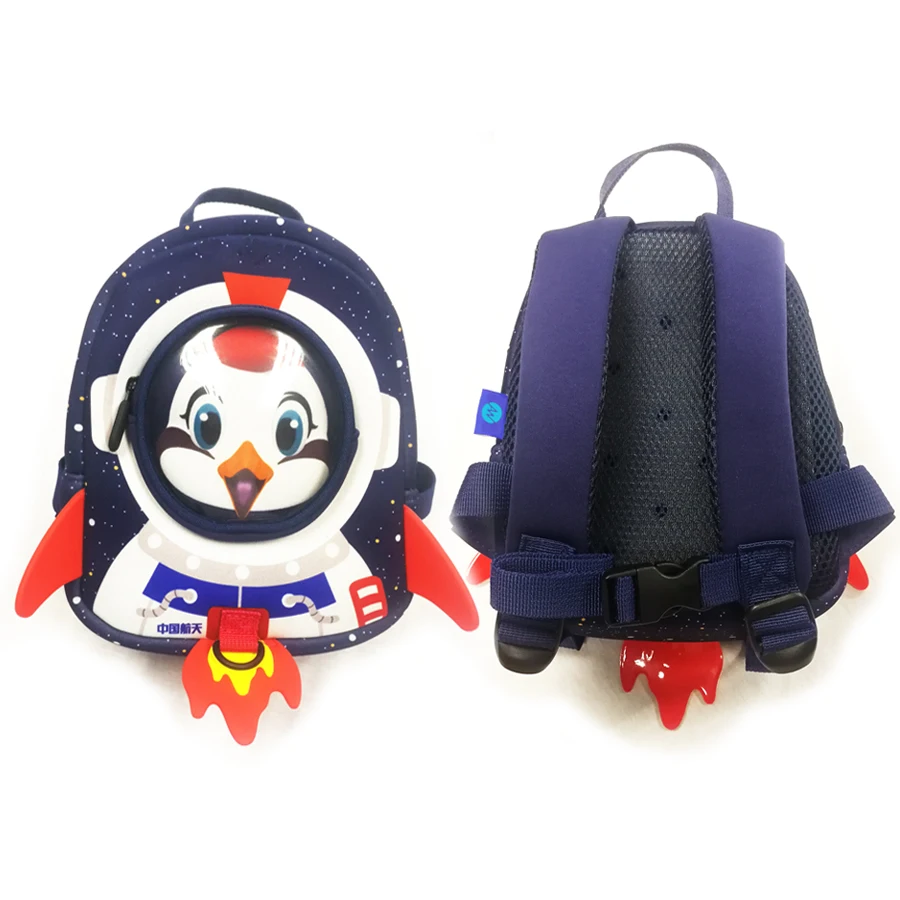 Ready To ship 3mm Neoprene Kids School Bags Backpack for Kid school with Spacesuit Design
