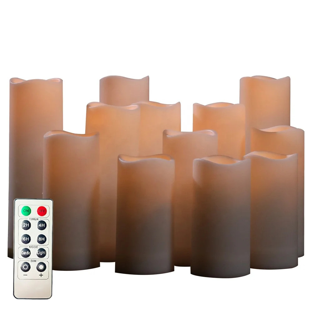 Flickering led candle Waterproof Outdoor remote control 2.2in wholesale Christmas lights  battery  Flameless Candles