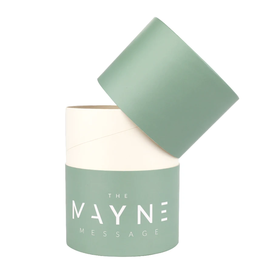 Custom printed laminated material bath salt / shampoo powder packaging paper tube with shifter