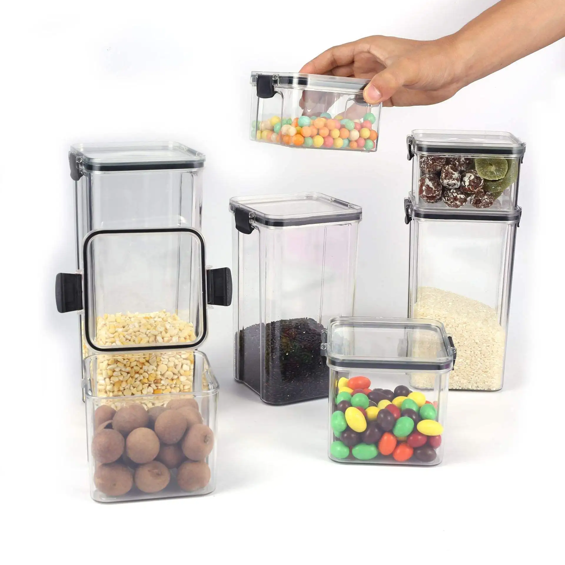 Plastic Airtight Food Storage Containers With Lids Energy Rice Food Storage Container Set Extra Large Food Kitchen Storage