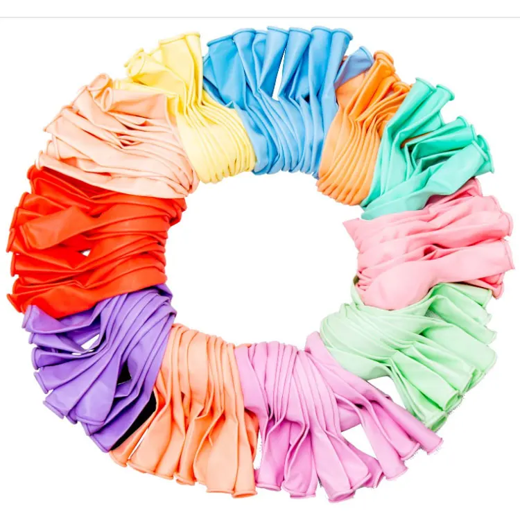 12 Inches Assorted bright colors made with strong multicolored latex rubber parti Balloons
