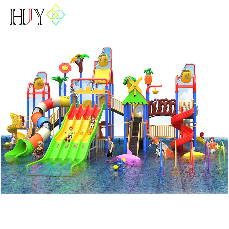 Amusement Park Attractive Children Outdoor Garden Slide Playground Equipment