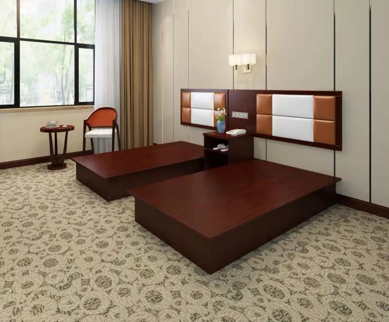 Popular Commercial Hotel Bedroom Furniture Twin Bed Single Bed