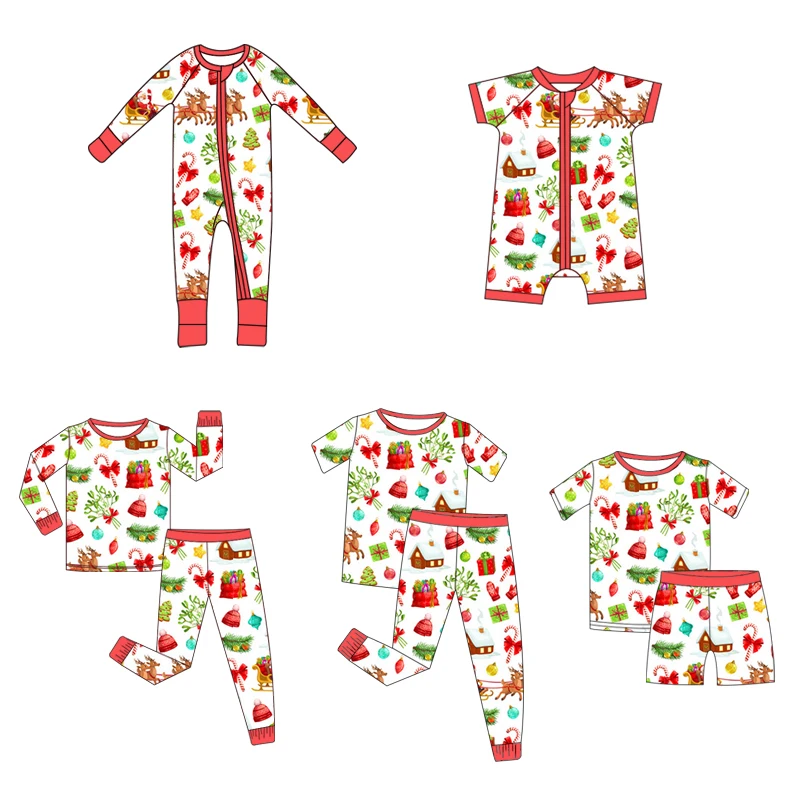 Happy Luoka Customized Long Sleeves Bamboo Rompers With Logo Hot Sale Soft Material Baby Pajamas