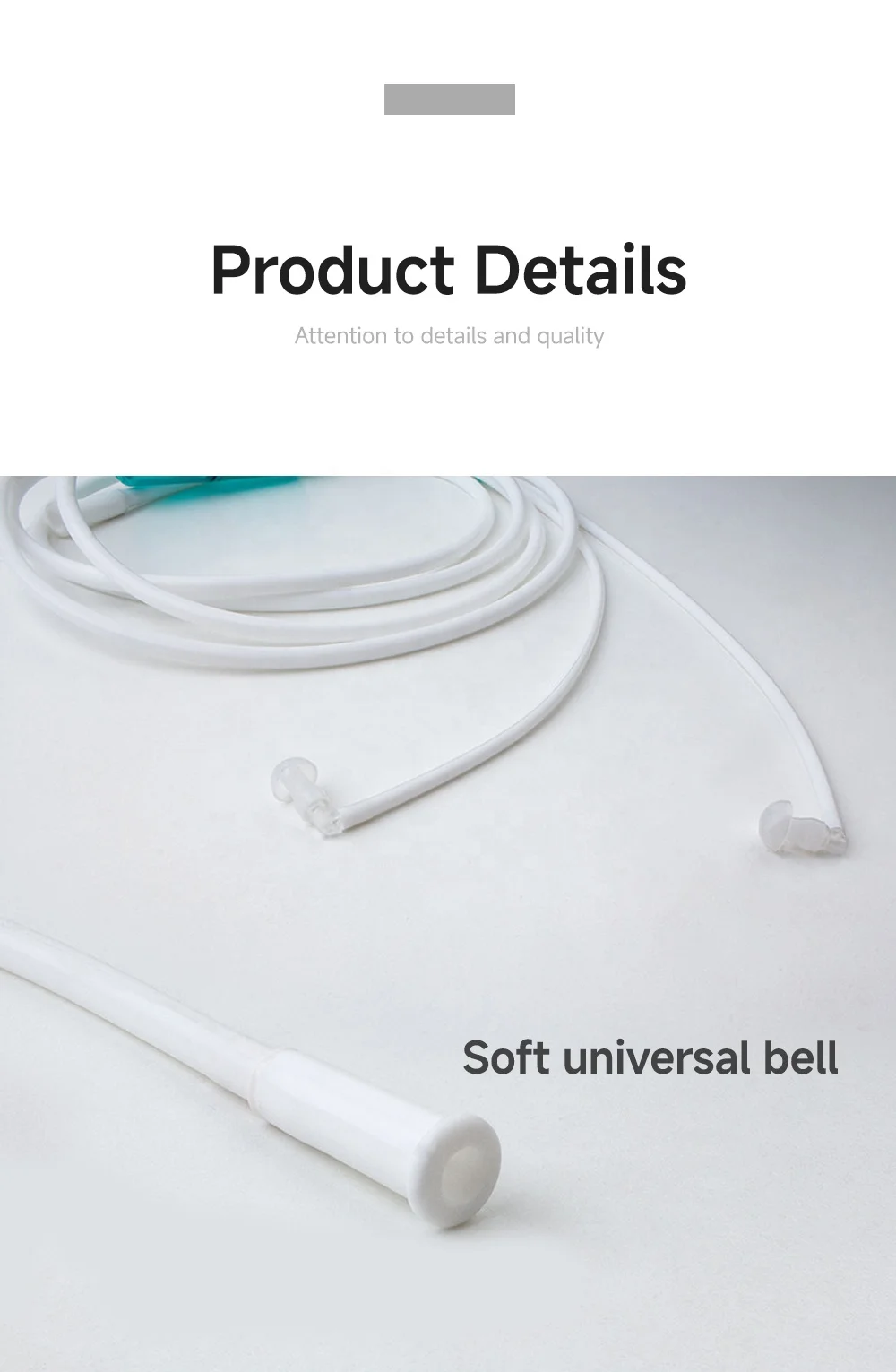 Corded Silicone Ear Plug Cannula Protective Hydrogen H2 Gas Generator Tube Safety Ear Plug Cannula