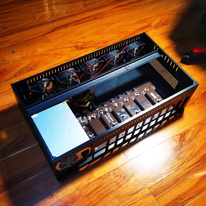 ONDA AK2980 G16 K15 B250 6 8 12 GPU слота видеокарты Rig кольцо корпуса с оперативной памятью DDR3 4 ГБ ssd 64 Гб 128 1850w 2300W блок питания