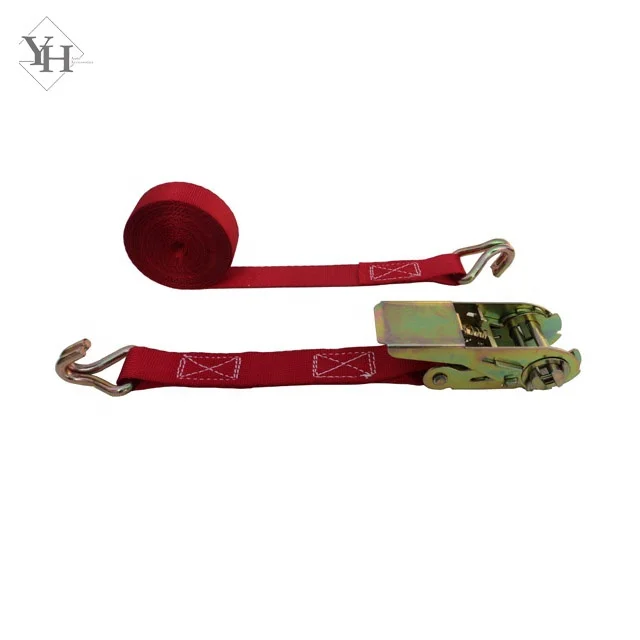 
wholesale custom 25mm 800kg motorcycle ratchet tie down straps small cargo lashing belt with double j hook 