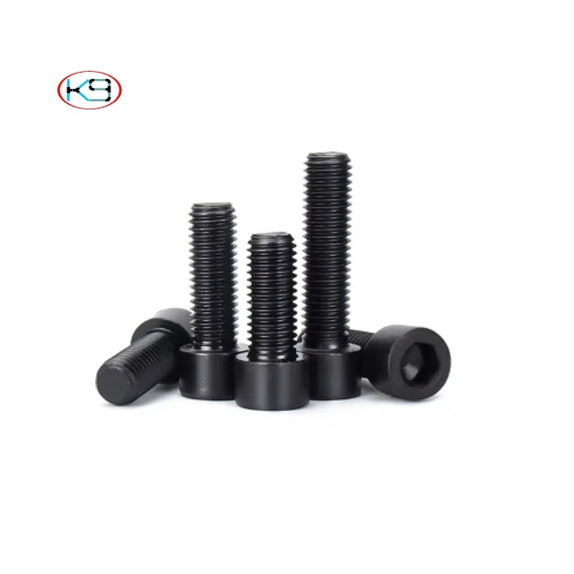 Black Inner-hexagon Screw 8.8 and 12.9 Grade High-strength Screw Cylindrical Head Bolt Cup Head Screw M2 M3 M4 M5 M6 M8