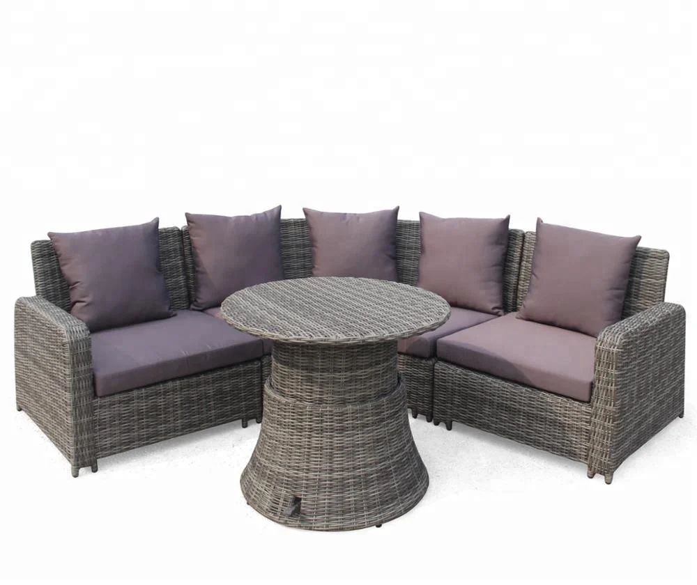 Уличная мебель, коробка для хранения, наружный садовый ротанговый плетеный ящик для хранения с подушкой