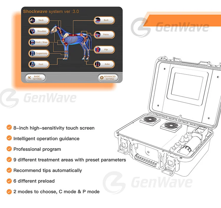 Shockwave For Horse Shockwave Therapy Device ESWT Equine Machine Pain Therapy  Equine Wave Horses Therapy Machine