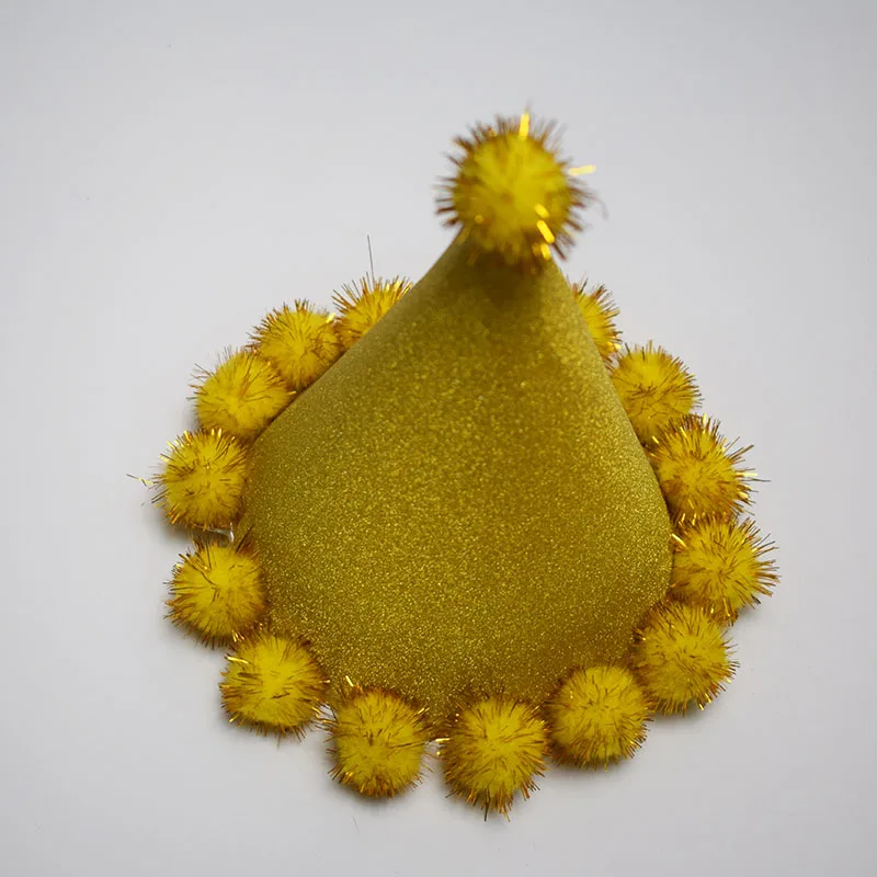 
Children Birthday Party Happy Birthday Paper Hat glitter paper Hat For Decoration 