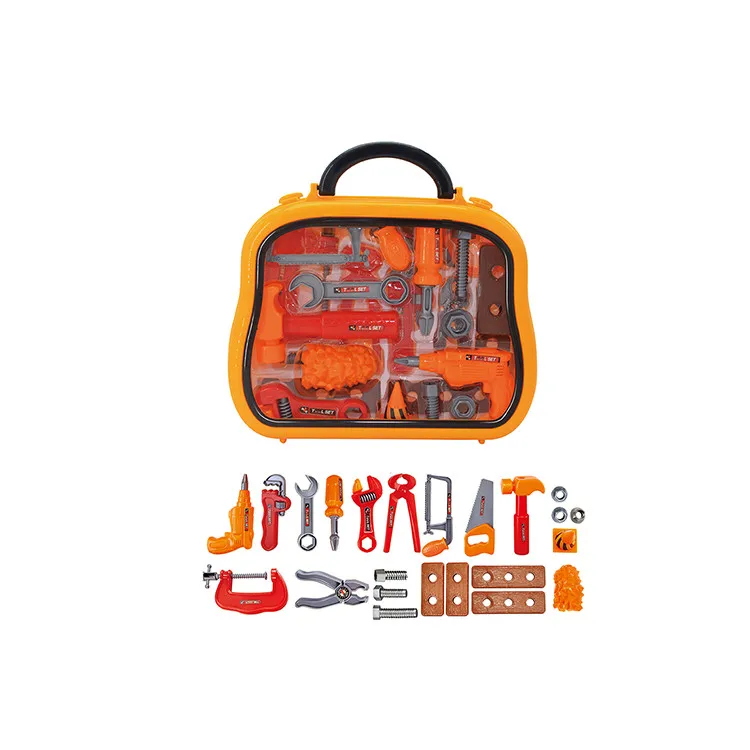 Hot Sale Fashion Educational Kids Learning Toys Multi Color Funny Handle Box Tools Set