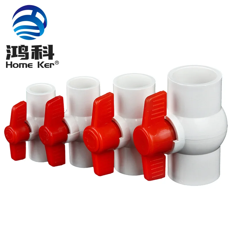 Plastic Quality Upvc 1/2 Inch Plumbing Material Fitting Plastic Agricultural Irrigation Pvc Ball Valve