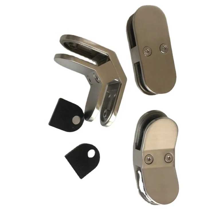 Stainless steel 316 glass to glass corner clamp for shower wall and pool fencing connection