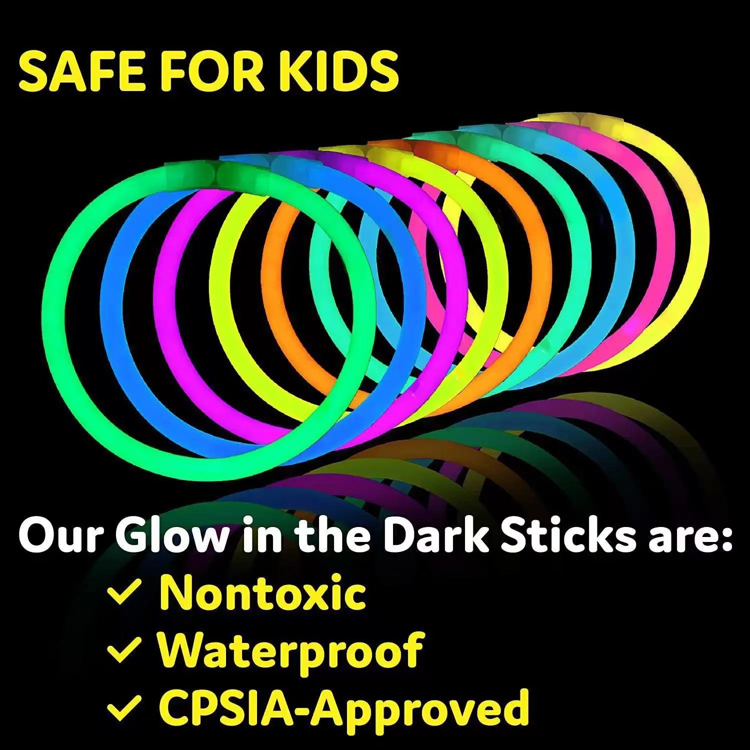 8 foot glow stick Packaging Children factory neon party supplies Glow Led bracelet necklace glasses party  decorative glow stick