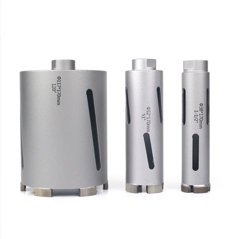 Industrial Diamond Dry Core Drill Bits for Granite Stone Concrete Wood M22 Laser Welded Sharp Diamond Hole Saw
