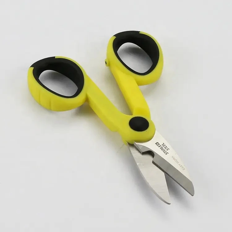 Electrical Scissors Fiber Optic Shears Wire Electric Cable Cutting Scissor