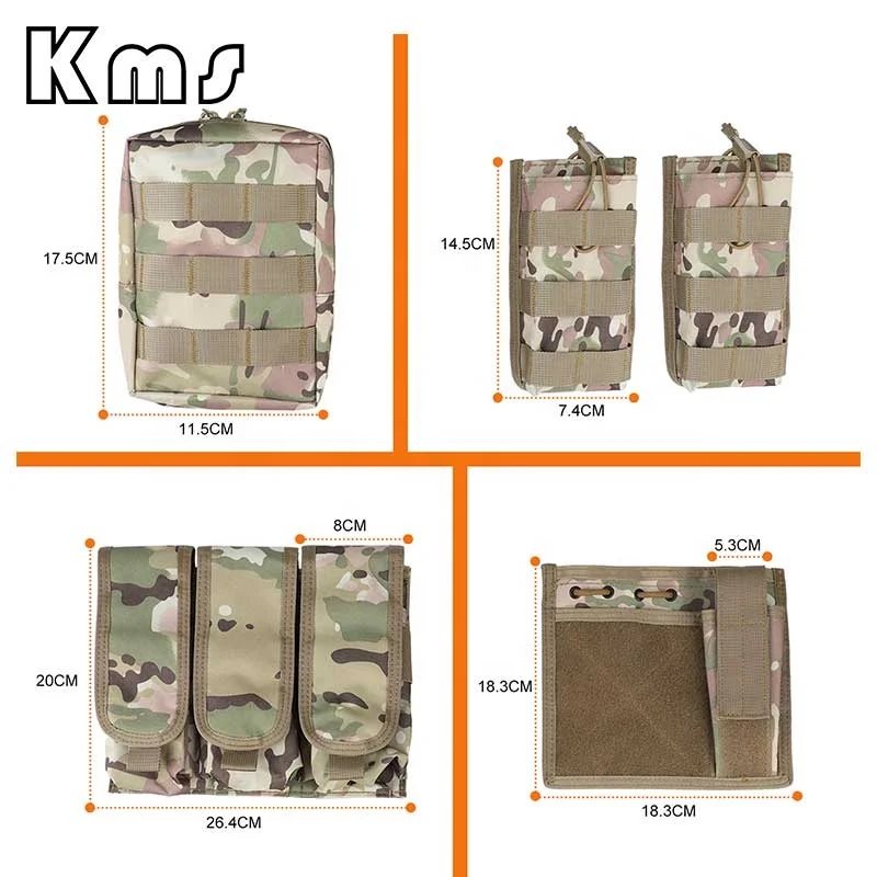 KMS Brand Wholesale Professional Outdoor Security Safety Lightweight Plate Carrier Body Vest Tactical Gilet Tactique