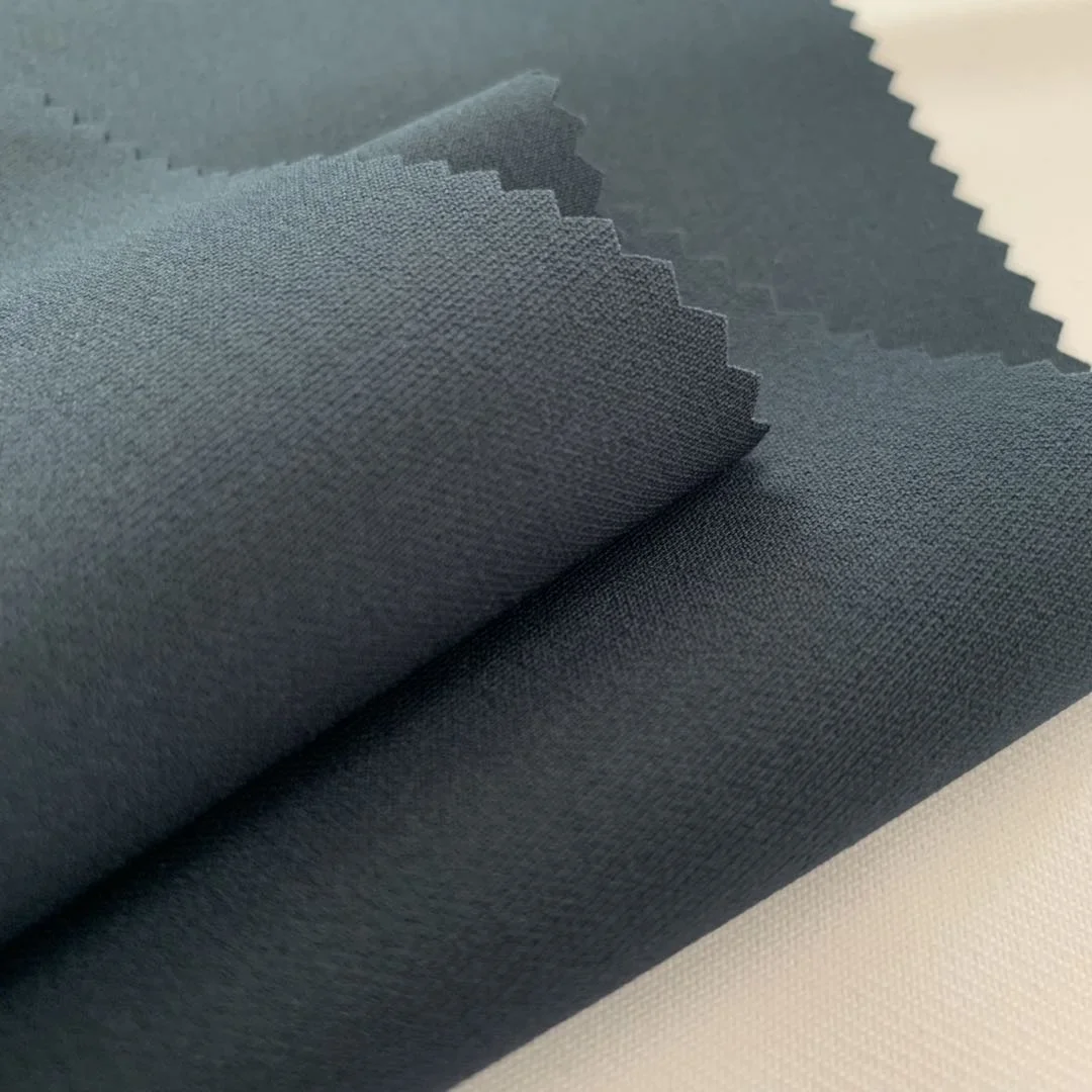Wholesale 75D/150D Double layer polyester spandex fabric 4 way stretch fabric for sportswear