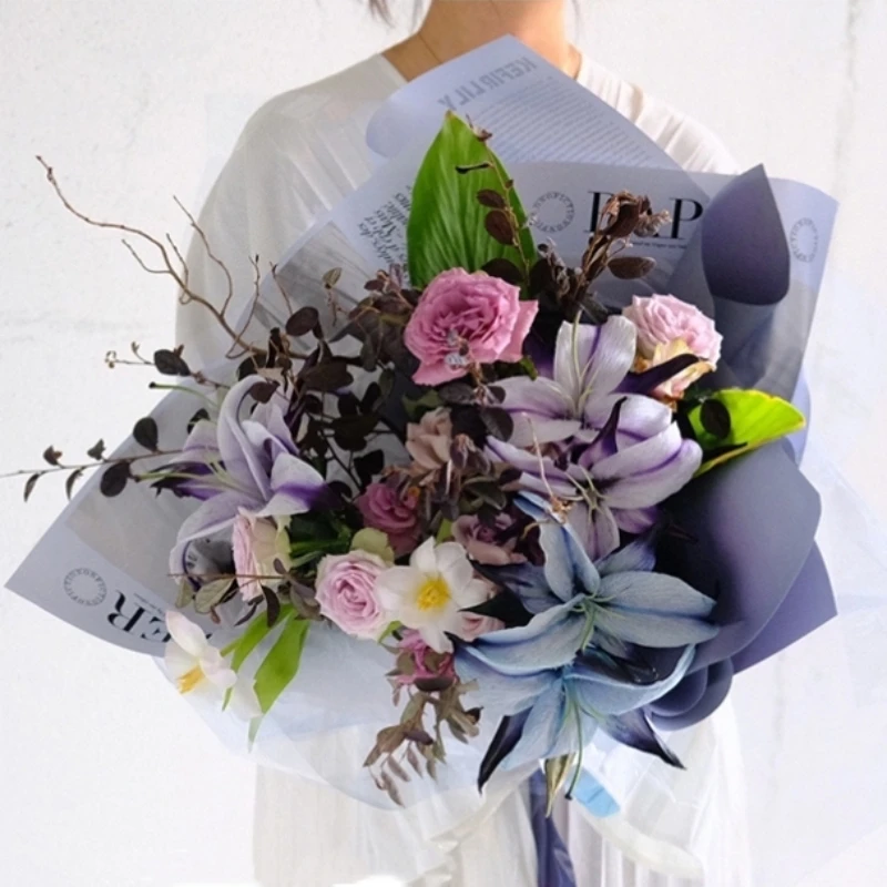 LUCIA  Fashion Newspaper Series Wrapping Flower Paper Flower Wrapping Paper Gift Box Packaging Materials