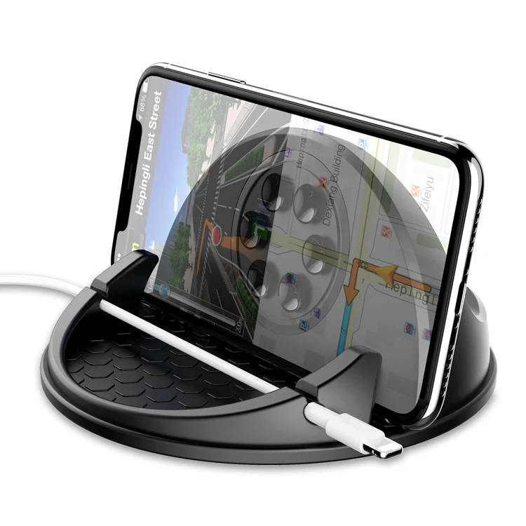 Humanized дизайн спинки нескользящий мобильный телефон автомобильное беспроводное зарядное устройство кронштейн