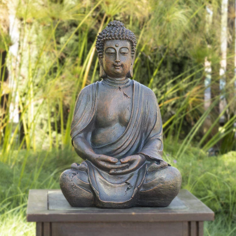 factory wholesale outdoor decoration bronze garden sculpture zen buddha