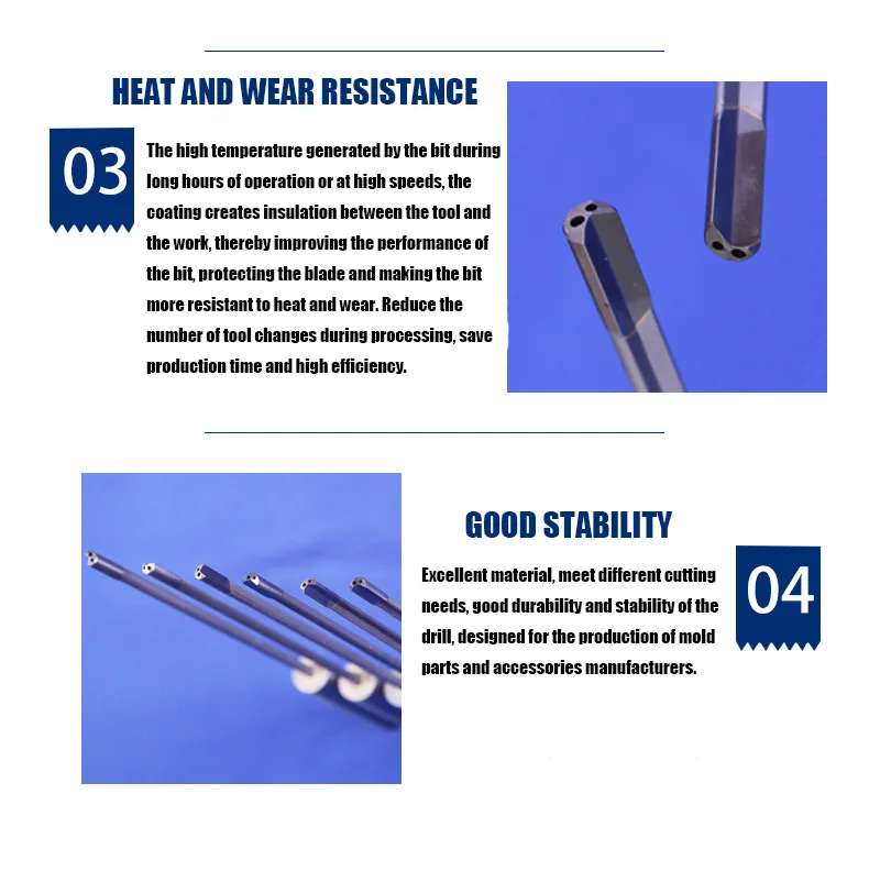 Deep hole deep of  brazed bits  Deep hole processing use drilling  range of welding gun drills between 3mm and 40mm