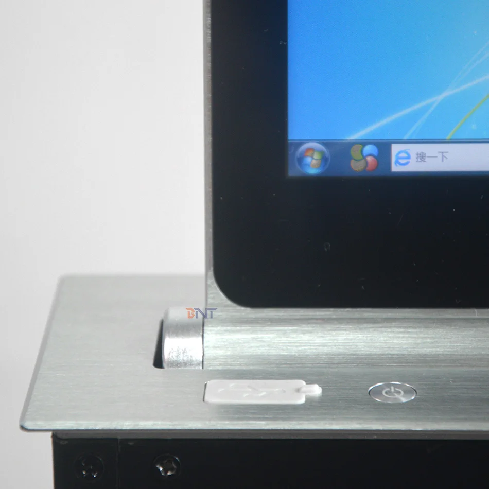 Professional Conference motorized pop up monitor hidden desk lcd monitor lift mechanism