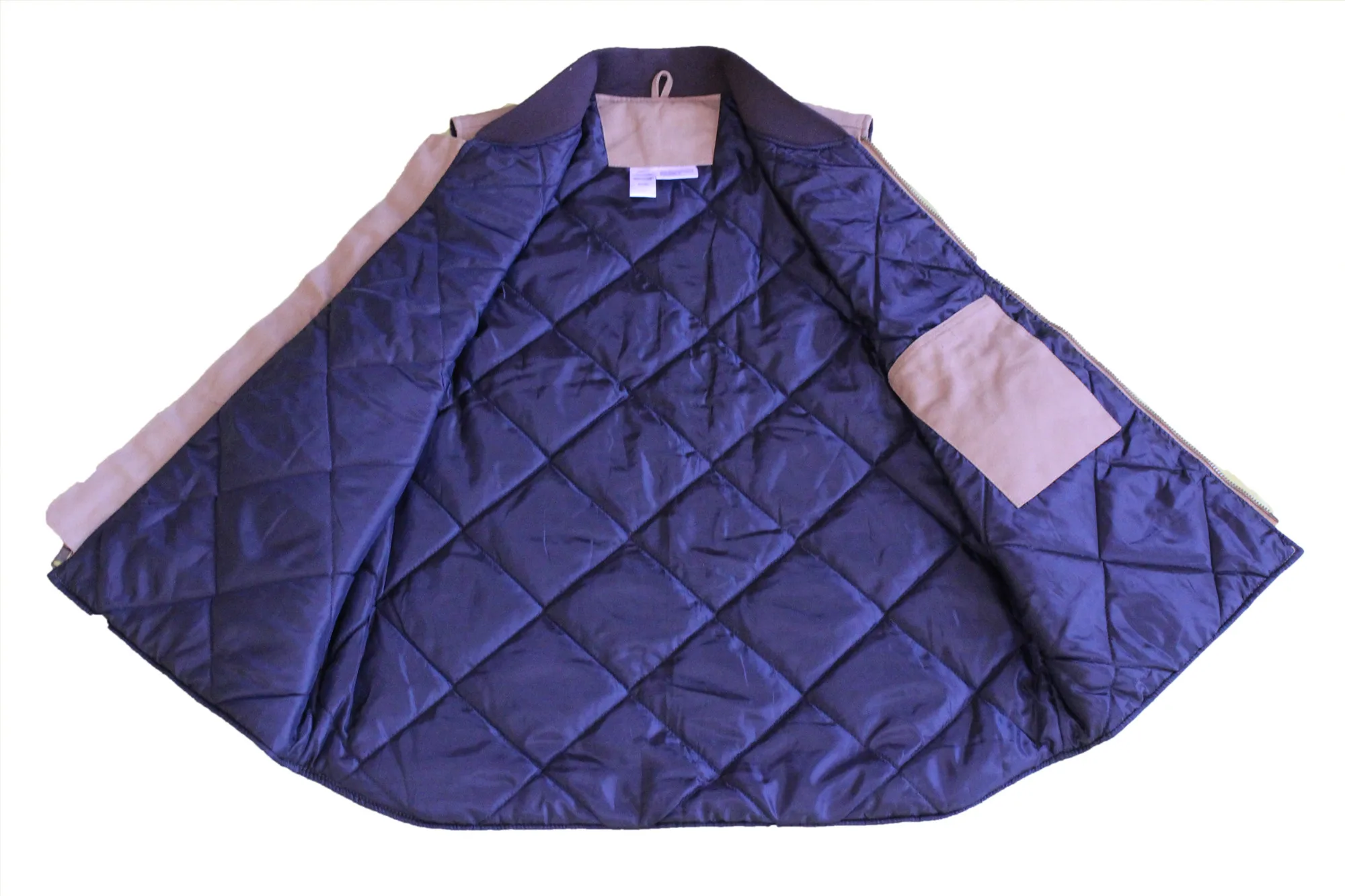 Hotsale Outer Vest With Rib Collar OEM ODM Service Heavy Duty Canvas Men Padding Lined Cnavas Winter Work Clothes Vest