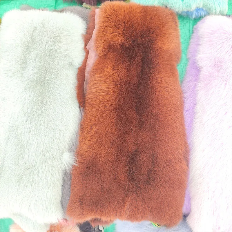 Natural Silver dyed red fox furFox Fur Skins silver Fox Skin white-foxdyed fox fur