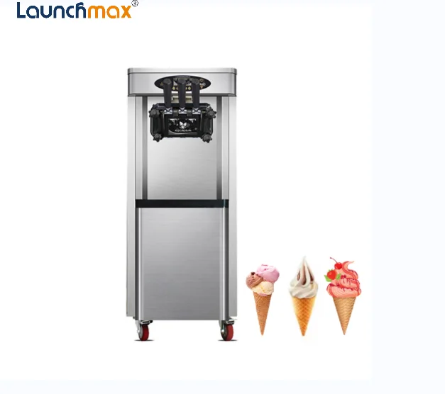 Factory sales best price ice cream machine commercial soft ice cream maker 2+1 flavors ice cream machine