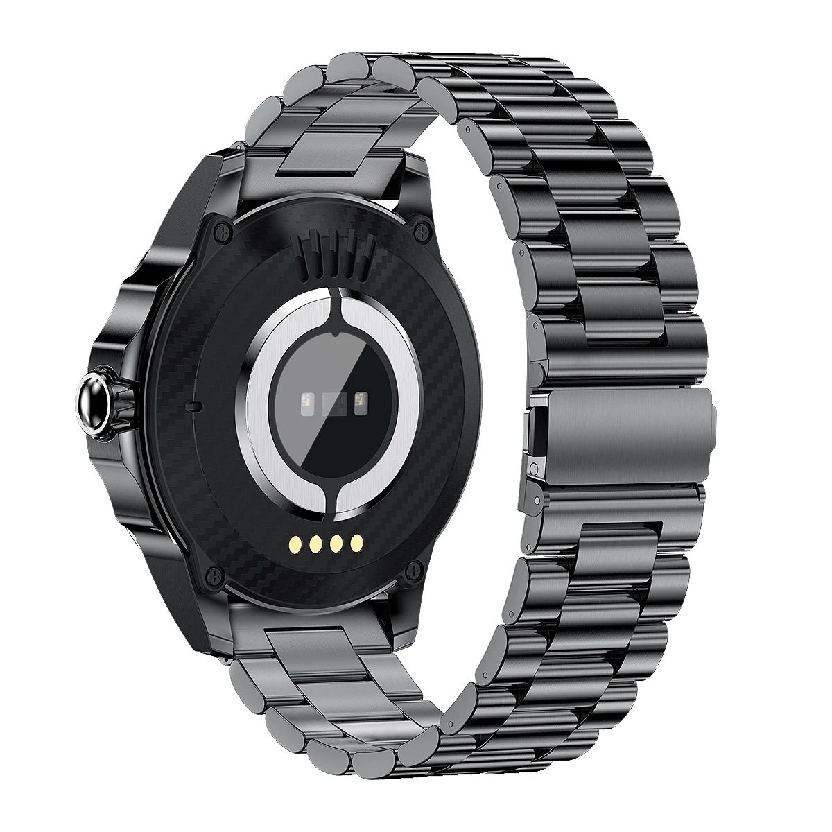 Lemfo 2022 new arrival LEMZ MTK2523D 1.39 AMOLED screen 454*454 resolution ECG+PPG smart watch with BT call stainless steel