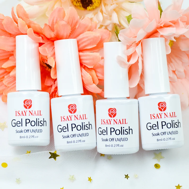 High Quality 8ml UV Glitter Nail Gel Polish Colors Peel off Nail Polish Wholesale Base Coat Top Coat Custom Logo