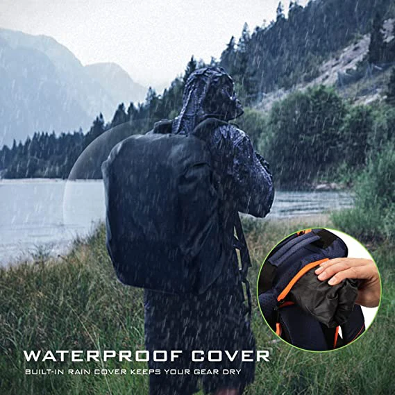 Bait Boss Fishing Tackle Backpack Fishing Backpack With Rod Holder Fishing Tackle Bag With Rain Cover