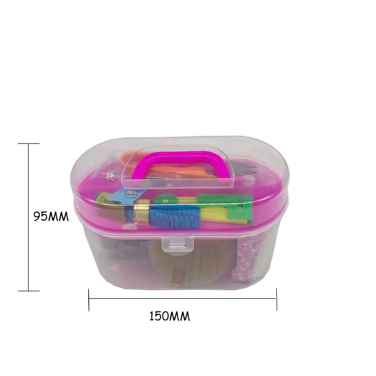 Superior plastic sewing box with needle and thread for Adult sewing tools kit