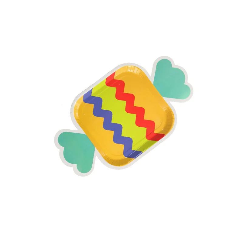 Partybus Machine Making Colorful Candy Shape 9 Inch Biodegradable  Disposable Party Paper Plates