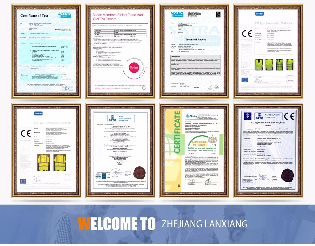 Fire Retardant Fireproof Fluorescent Yellow Orange Reflective cotton Fabric Tape